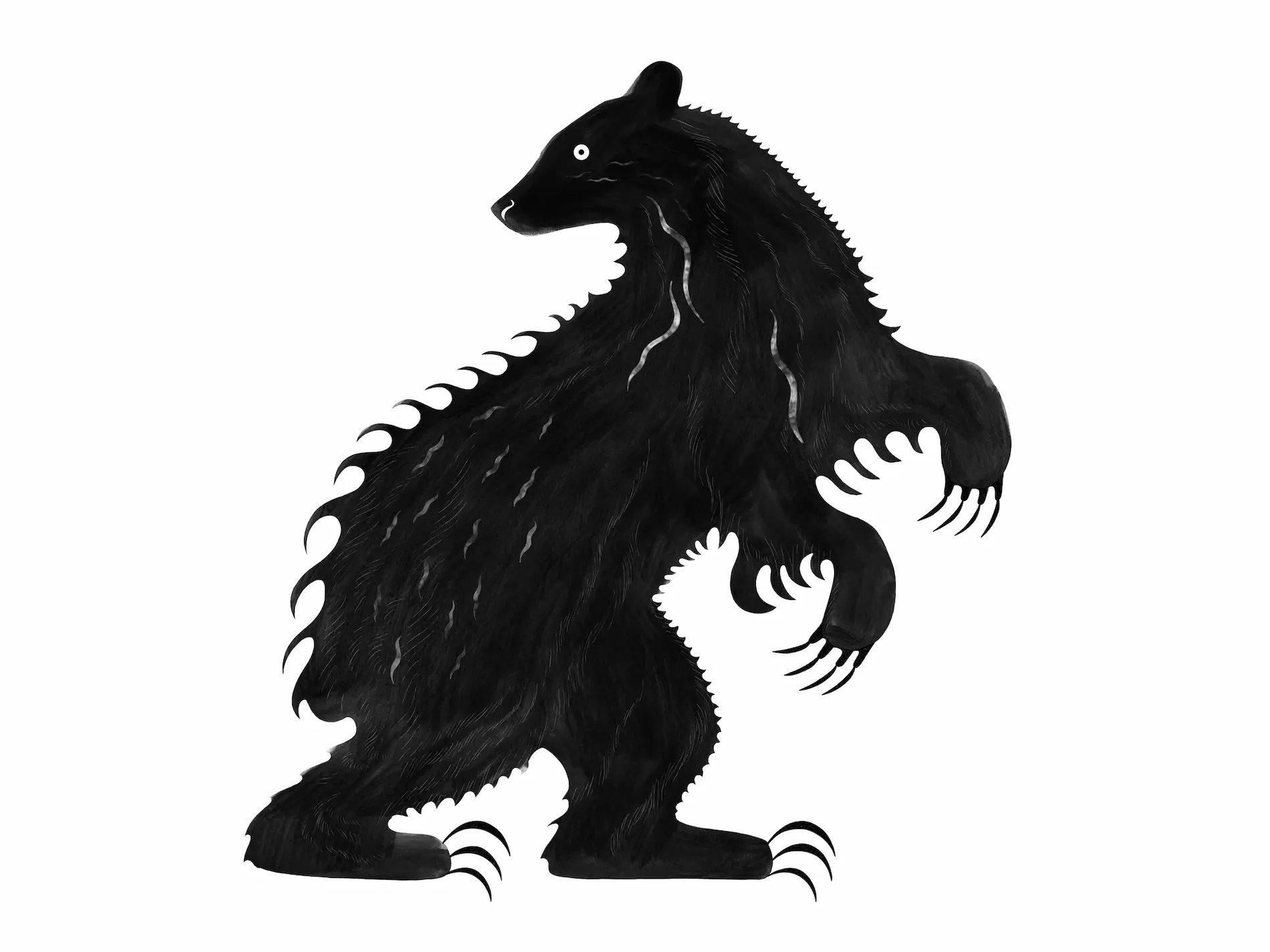 Ilustracja wilka - Marcelina Jarnuszkiewicz